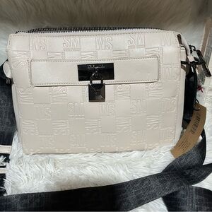 STEVE MADDEN Chalk embossed bpiero crossbody bag